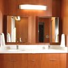 Afx Algiers 49" LED Vanity - Satin Nickel Finish Linen Acrylic Shade ALV490540LAJD2SN